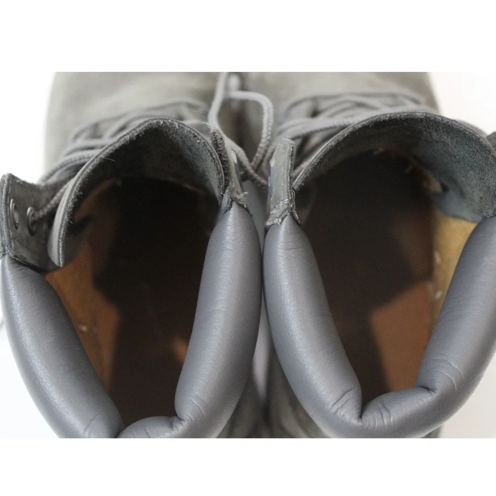 Timberland Grey Suede Lace Up Boots Boys Size 6 Youth‎ Kids Waterproof